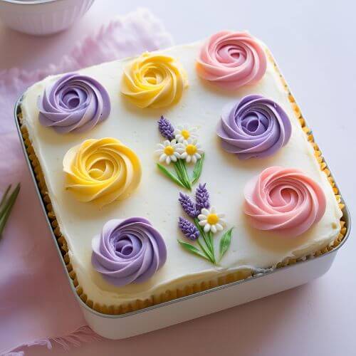 Floral Buttercream Bento Cake Designs