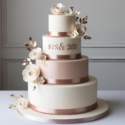 10 Stunning Anniversary Cake Design Ideas to Wow Your Partner! 2 Classic Tiered Elegance Cake