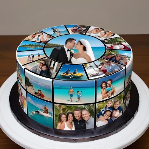 10 Stunning Anniversary Cake Design Ideas to Wow Your Partner! 8 Photo Cake Collage