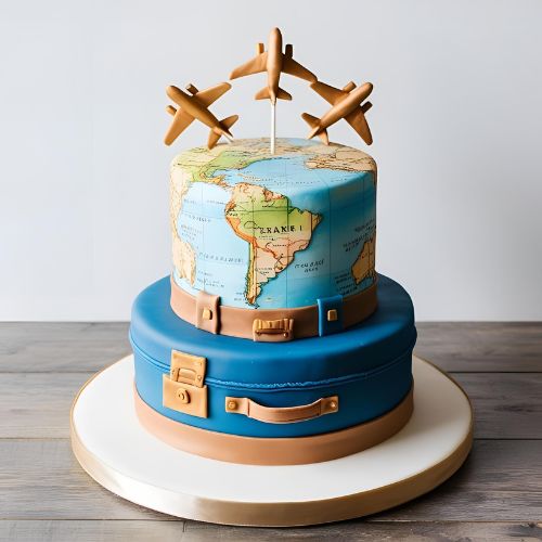 10 Stunning Anniversary Cake Design Ideas to Wow Your Partner! 7 Travel-Themed Adventure Cake