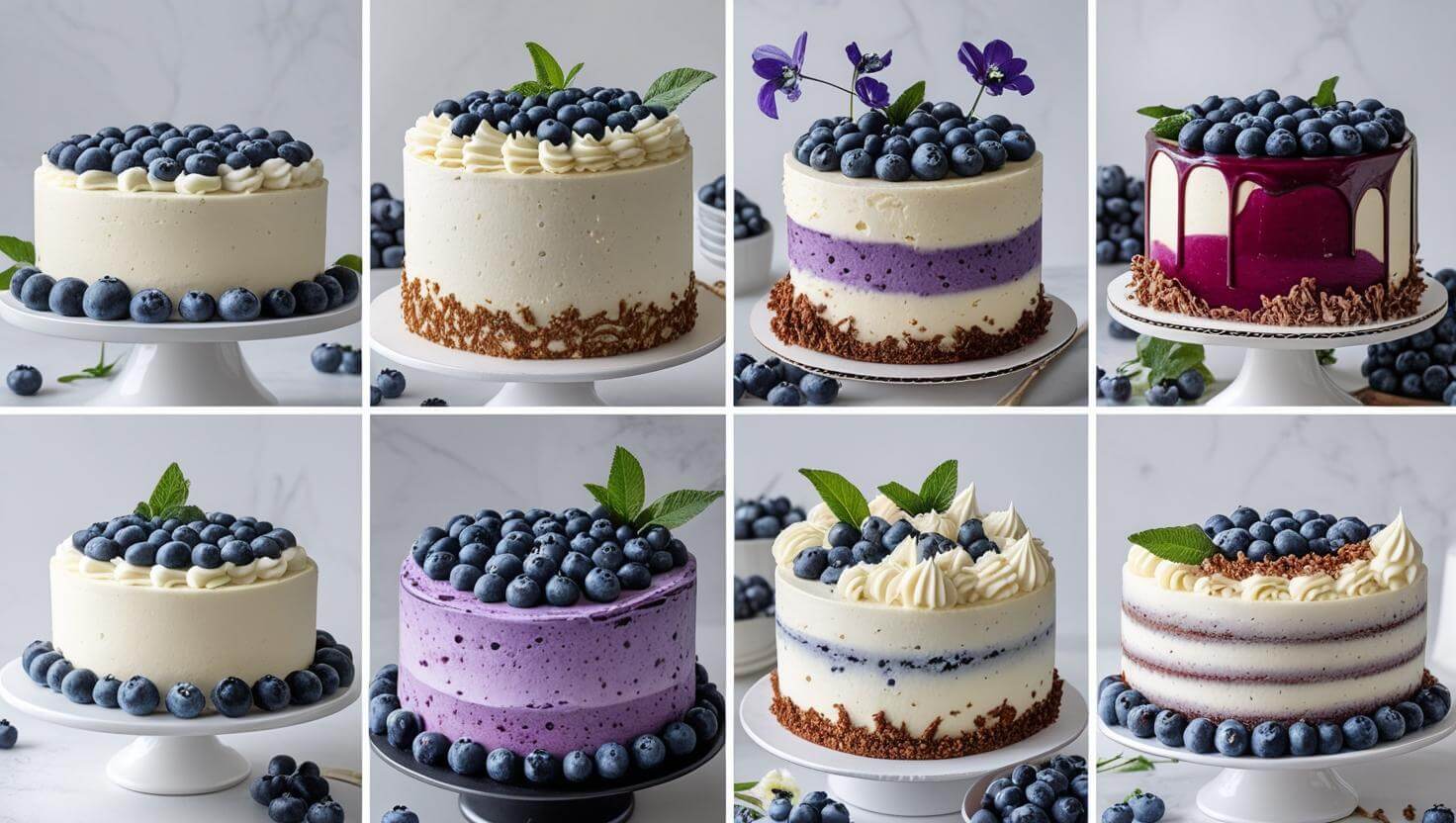 10 Stunning Blueberry Cake Designs to Inspire Your Next Baking Adventure