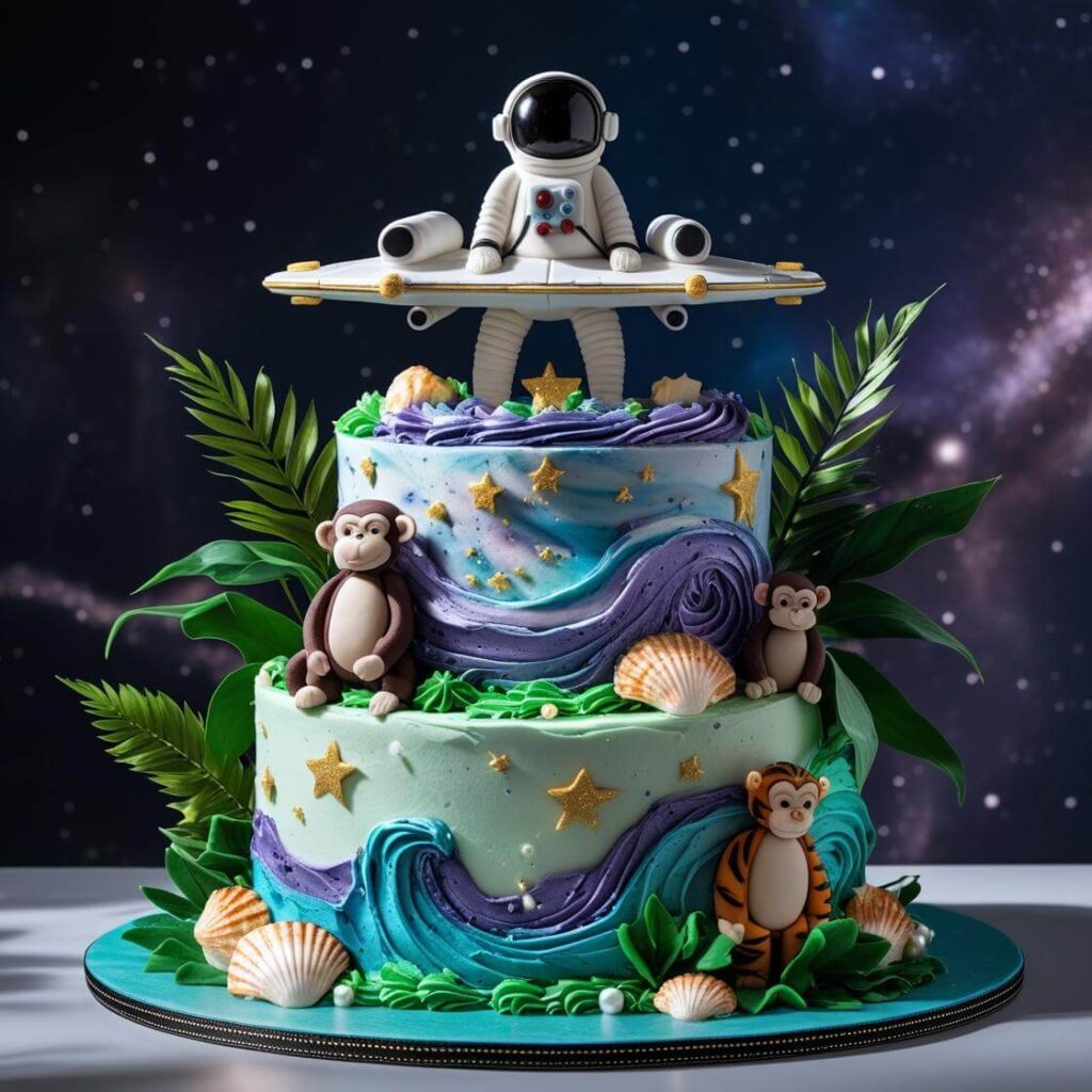 2 Tier Themed Adventure Cake