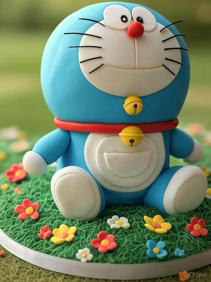 3D Doraemon Sculpture Cake