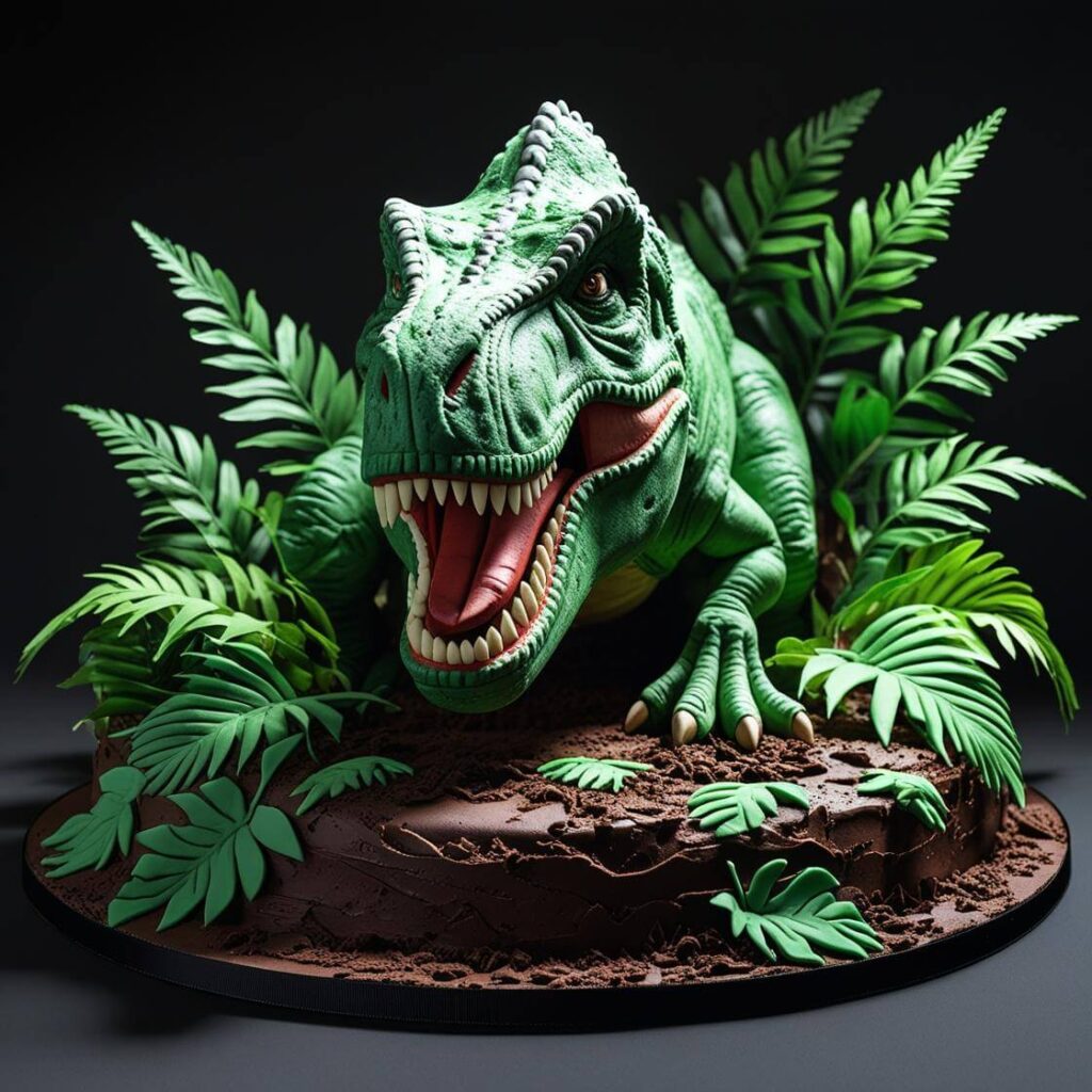 10 Unique Dinosaur Cake Designs for a Roaring Good Time 2 3D T-Rex Cake