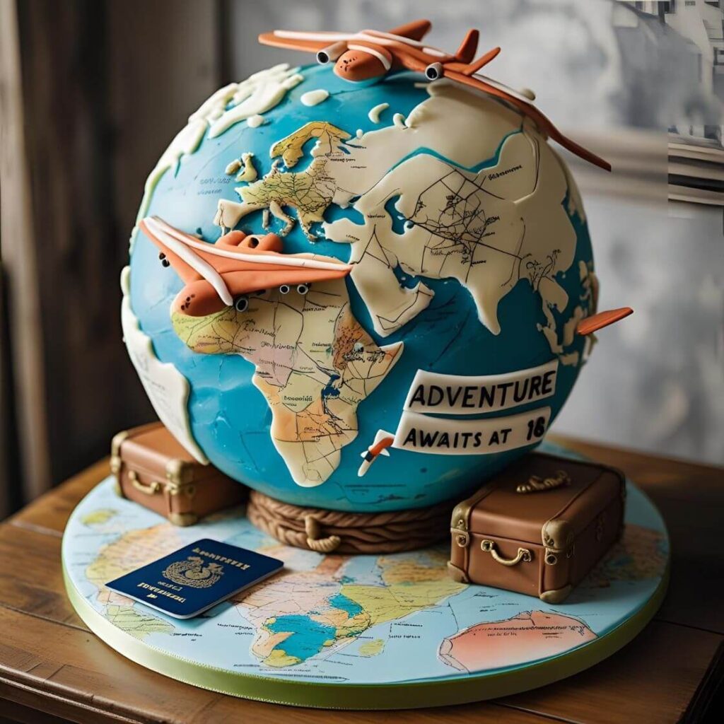 Adventure & Travel Cake