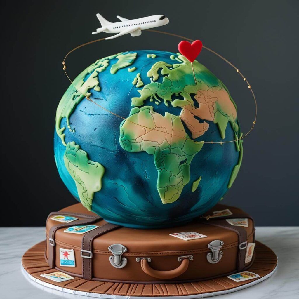 Adventure & Travel-Inspired Cake