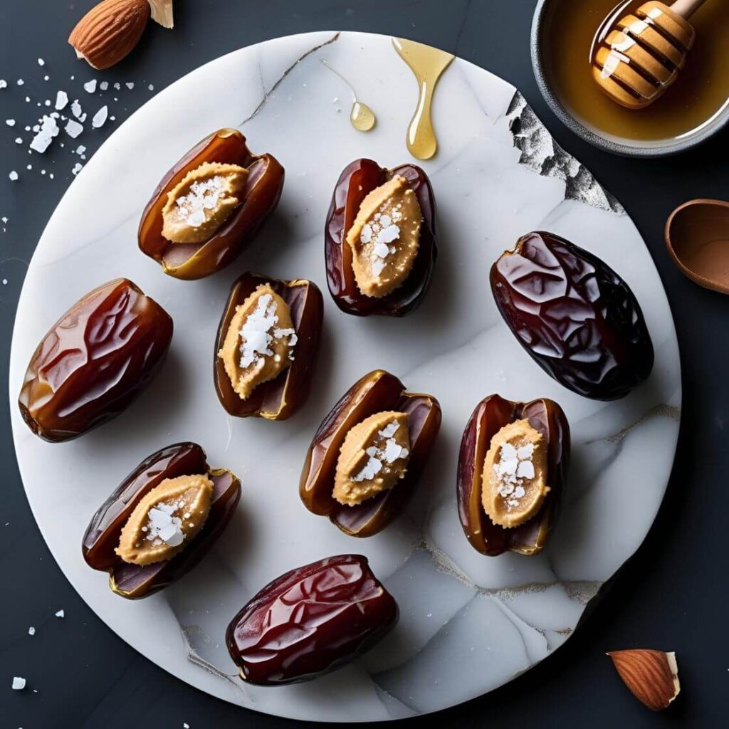 10 Delicious & Nutritious Healthy Desserts You’ll Love 8 Almond Butter Stuffed Dates