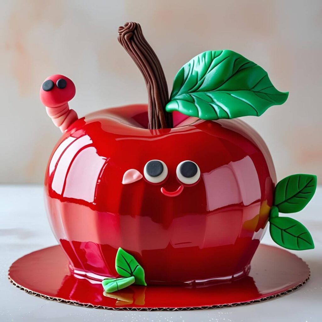 Apple-Shaped Cake