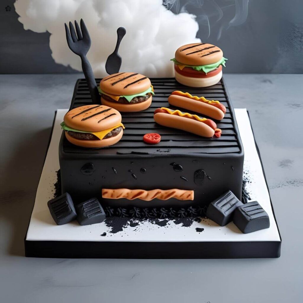 10 Trending Birthday Cake Designs for your Husband in 2025 9 BBQ Grill Cake for husband