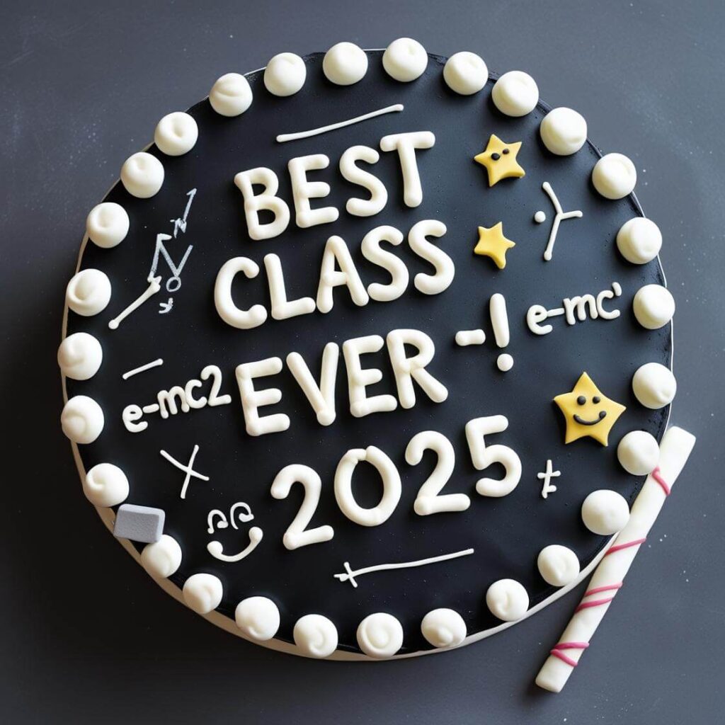10 Trending Cake Designs for a Memorable Student Farewell 2025 8 Blackboard-Themed Cake