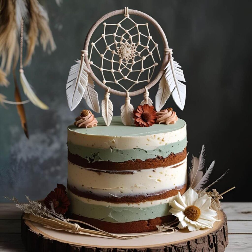 Bohemian Dreamcatcher Cake for teenage Girls