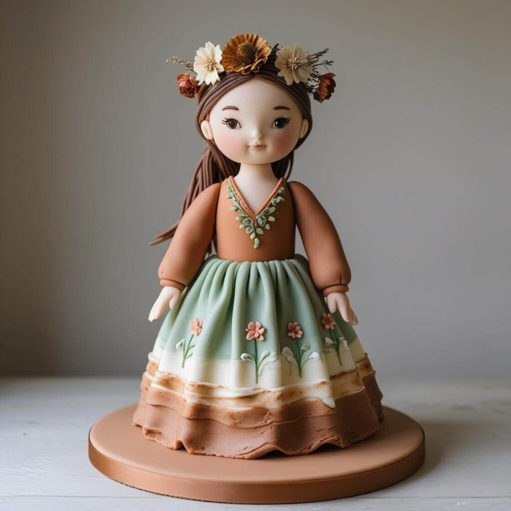 10 Beautiful Doll Cake Designs for Birthdays & Special Occasions 10 Boho-Chic Doll Cake