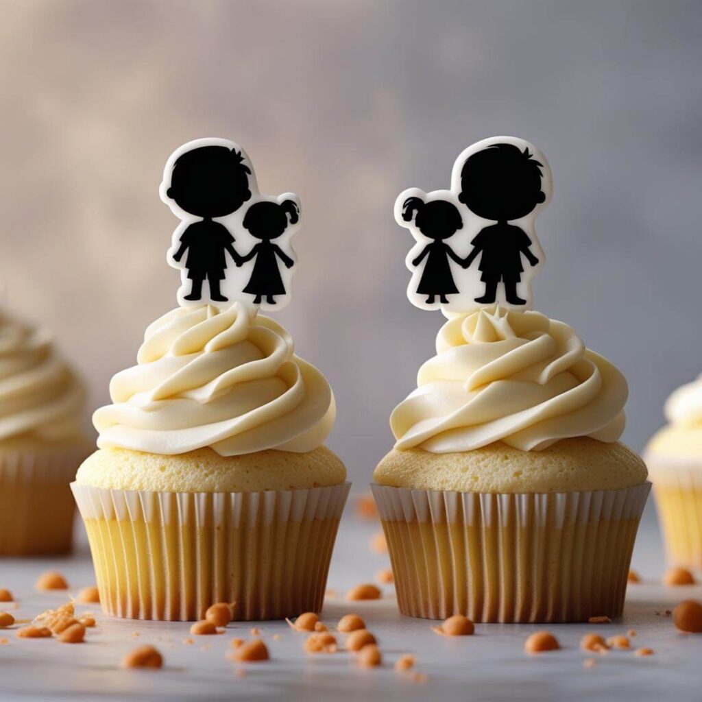 Brother Sister Silhouette Toppers