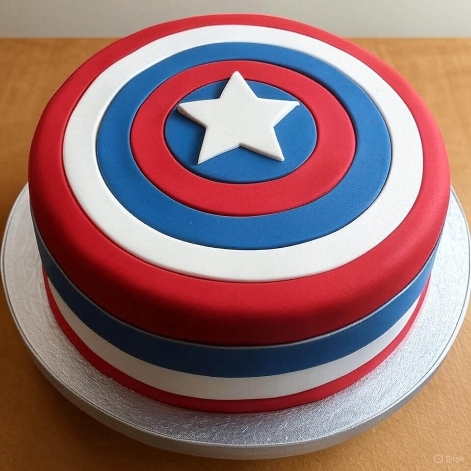 10 Popular Avengers Cake Designs for Superhero Fans 7 Captain America Shield Cake