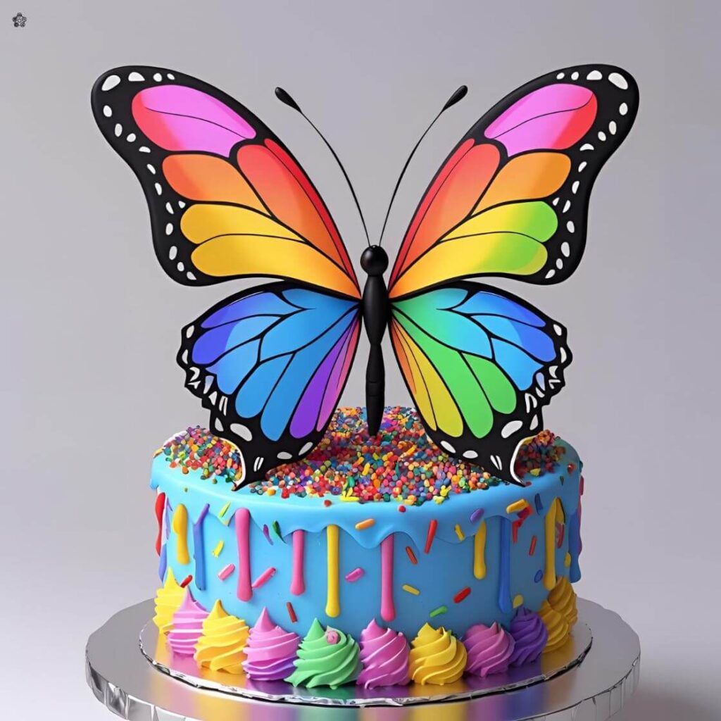 10 Stunning Butterfly Cake Toppers Designs to Elevate Your Desserts 9 Cartoon & Whimsical Butterflies