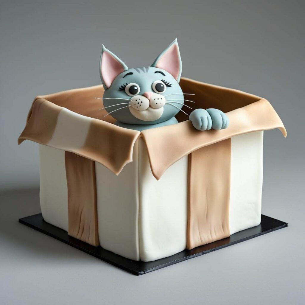 Cat in a Box Cake