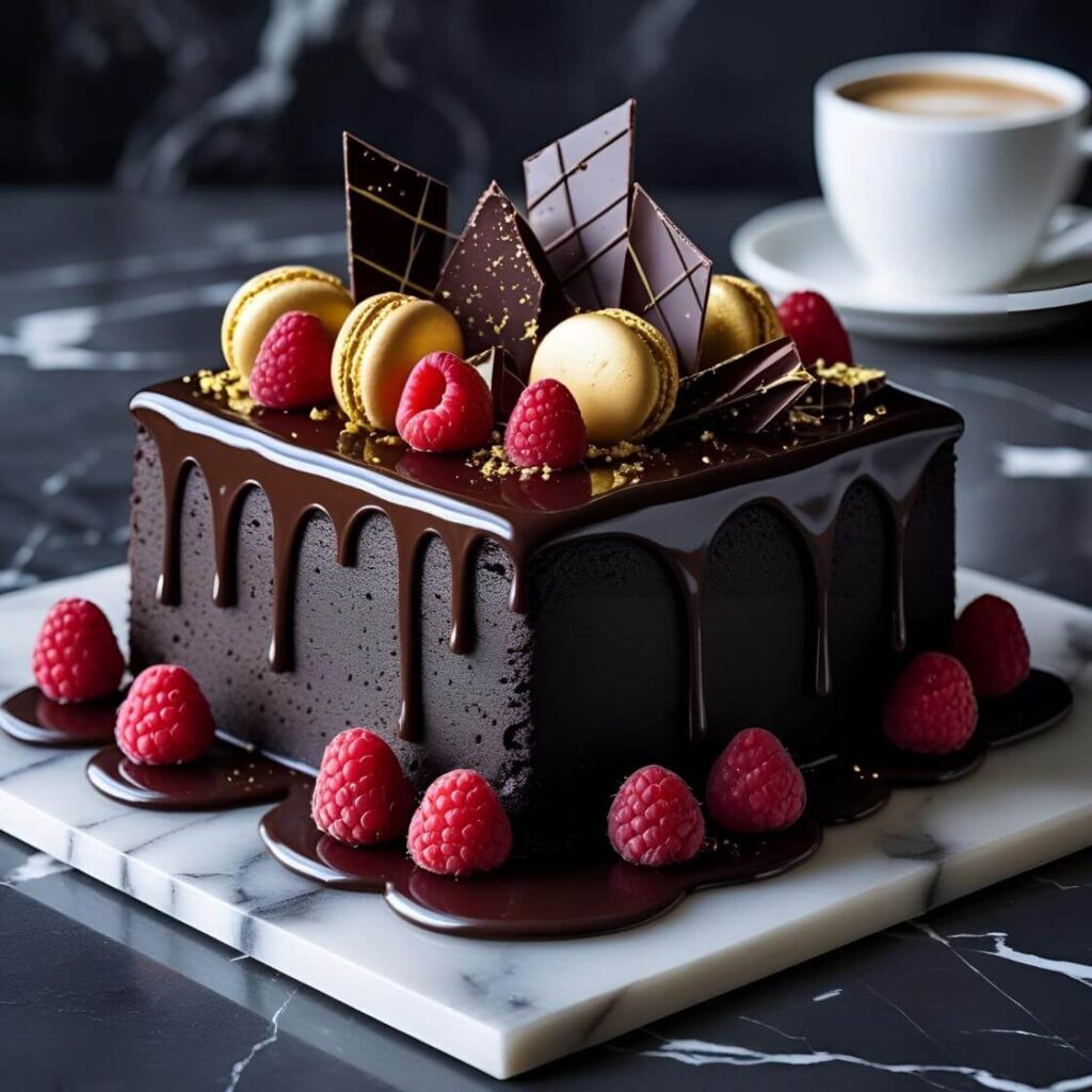 Best 10 Popular Square Cake Design Ideas for Every Occasion 7 Chocolate Drip Square Cake