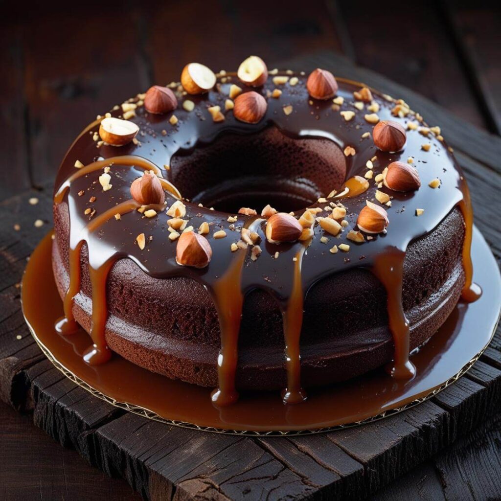 10 Popular Donut Cake Design Ideas for Every Occasion 7 Chocolate Glazed Donut Cake