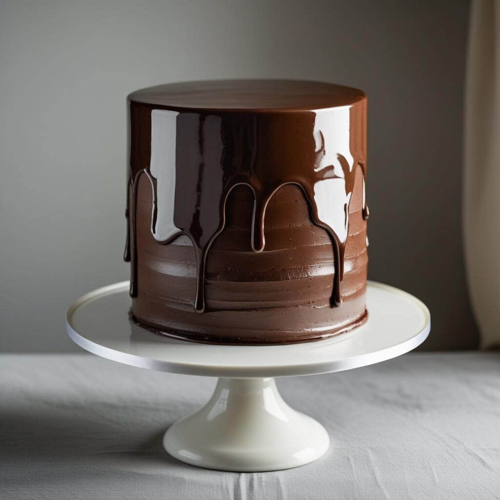 Chocolate Mirror Glaze Cake