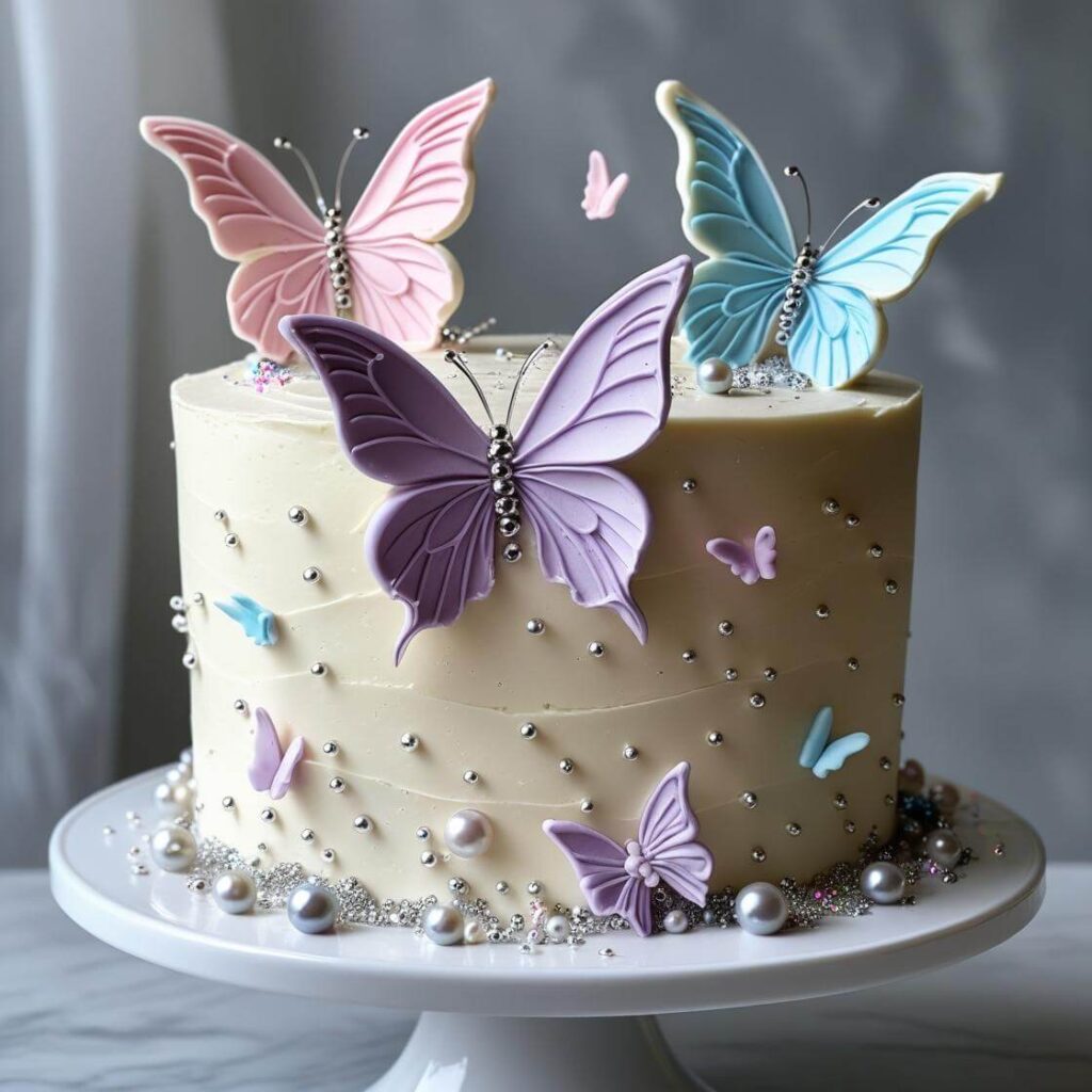 10 Stunning Butterfly Cake Designs for Every Celebration 2 Classic Buttercream Butterfly Cake