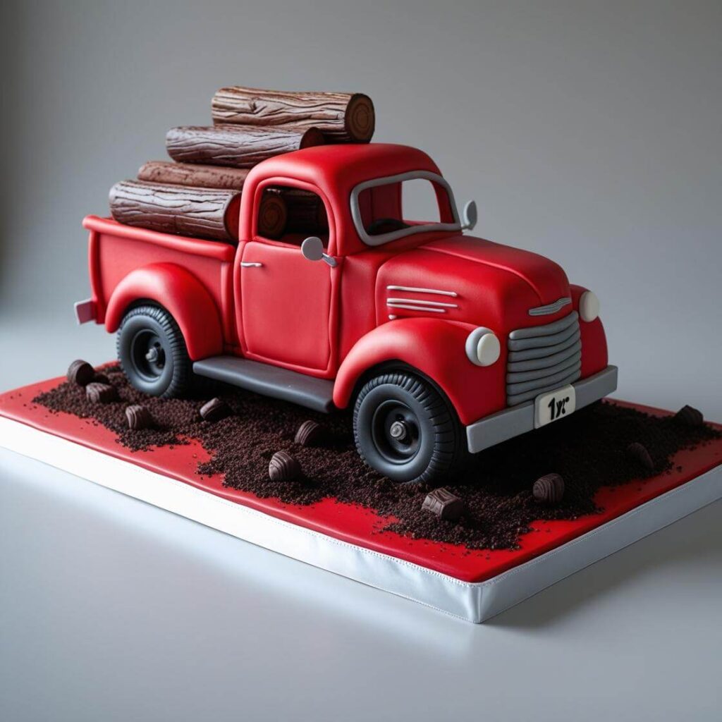 Classic Car Truck Cake