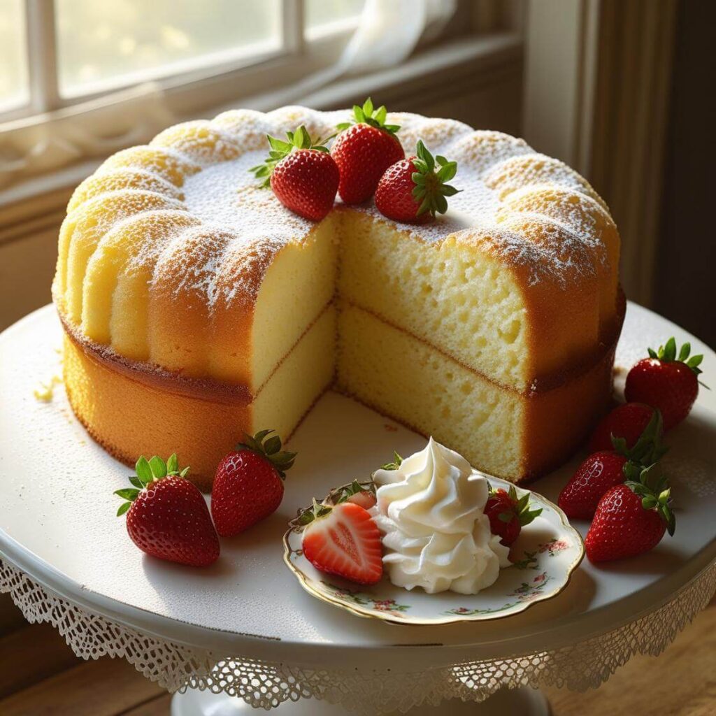 Classic Eggless Vanilla Sponge Cake