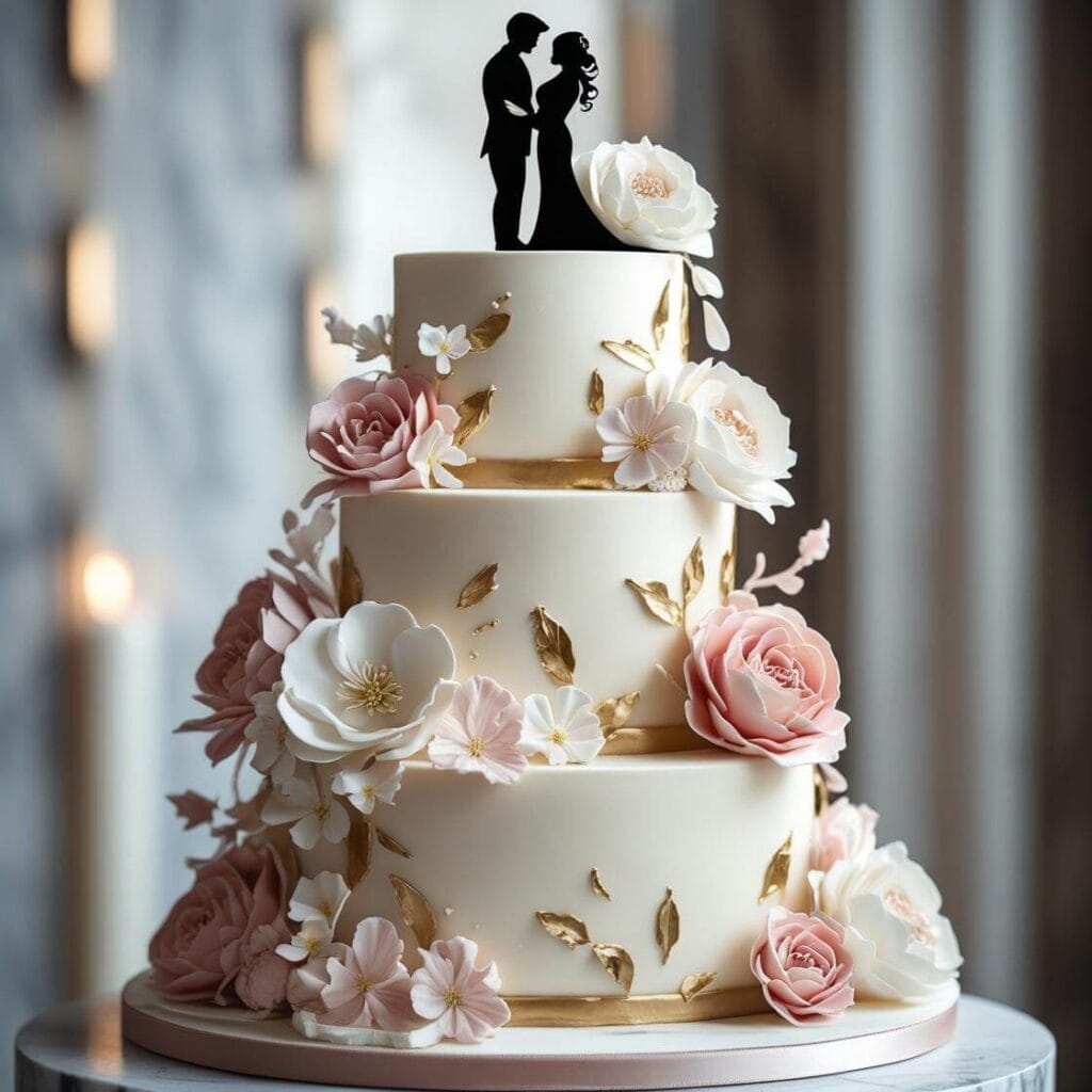 Classic Elegance Tiered Wedding Cake