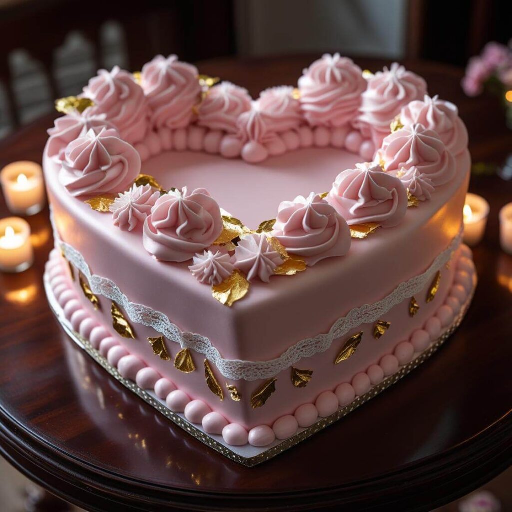 Classic Heart Shaped Cake