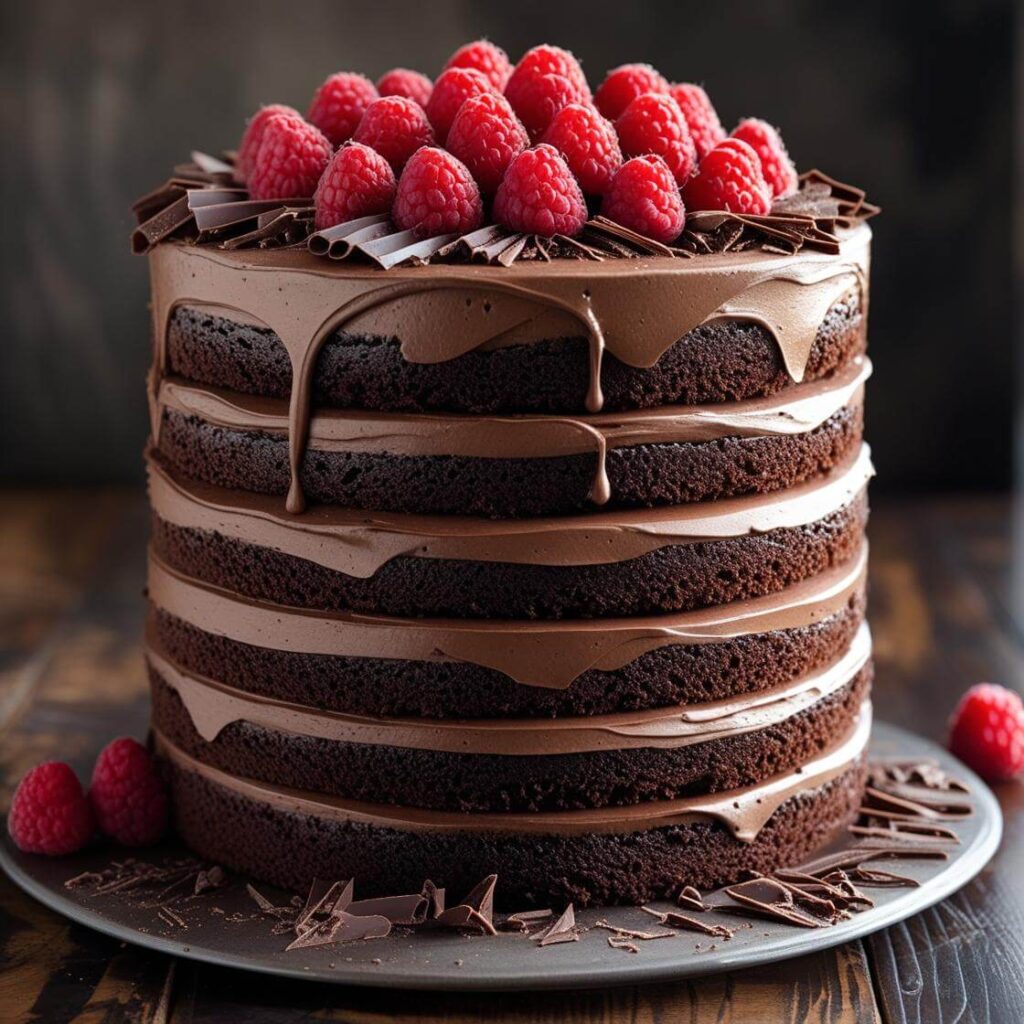 Classic Layered Chocolate Cake with Buttercream