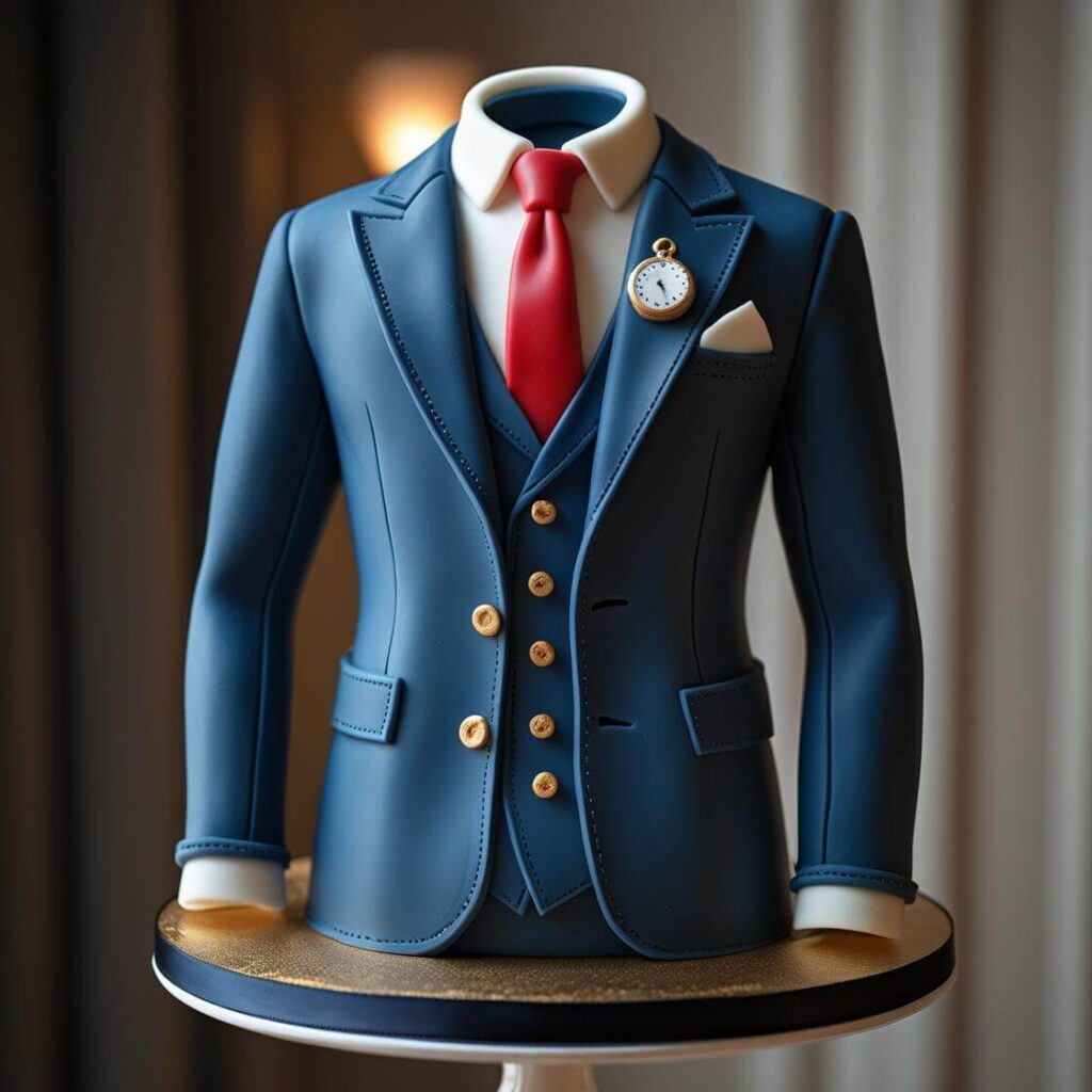 10 Unique Cake Designs for Dad to Make His Day Special 2 Classic Suit & Tie Cake