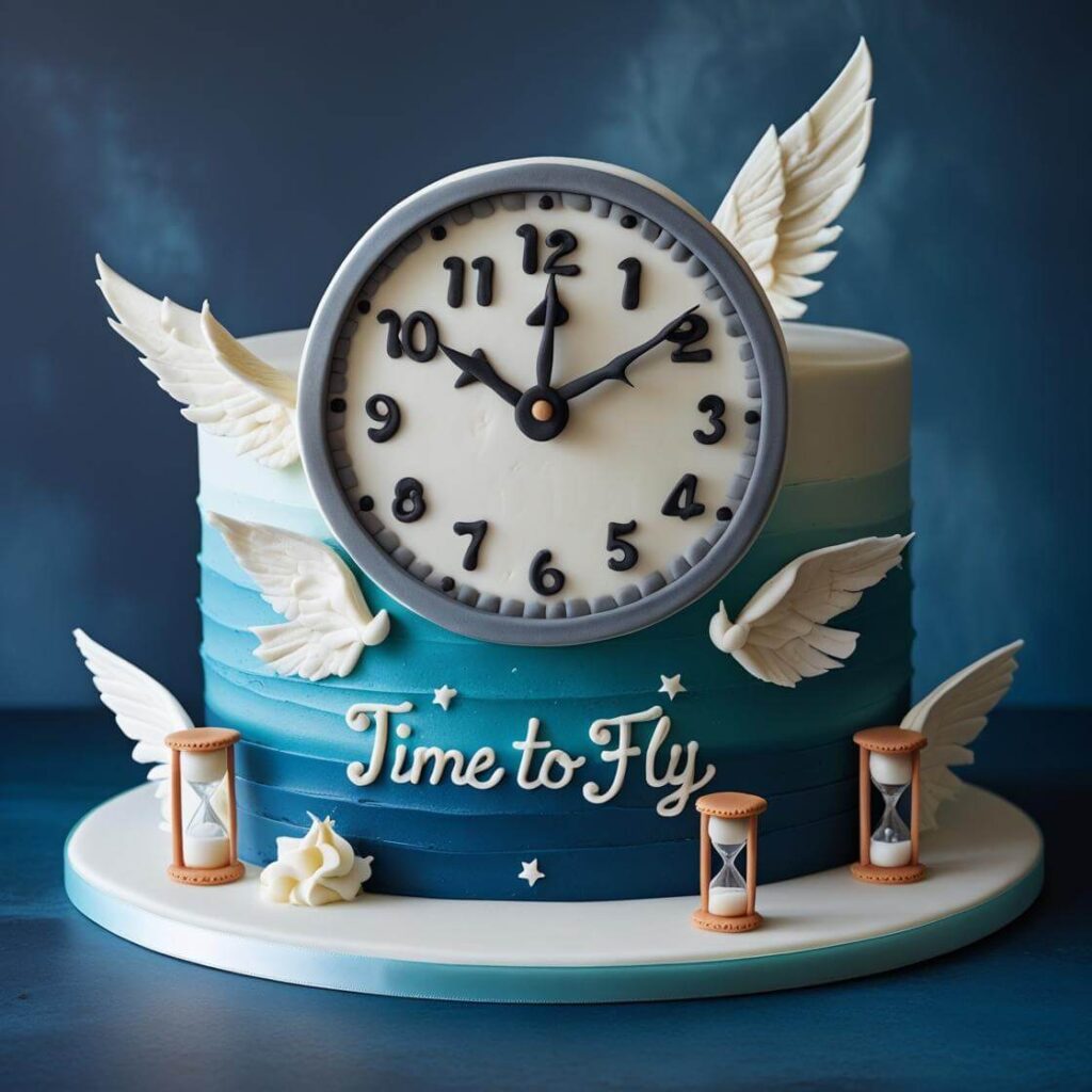 10 Trending Cake Designs for a Memorable Student Farewell 2025 9 Clock or Time-Themed Cake