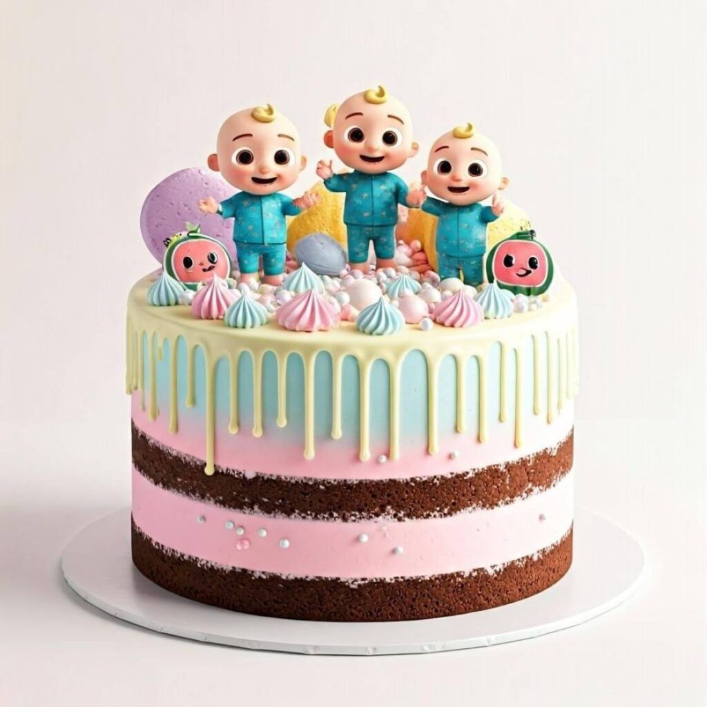 Cocomelon Drip Cake