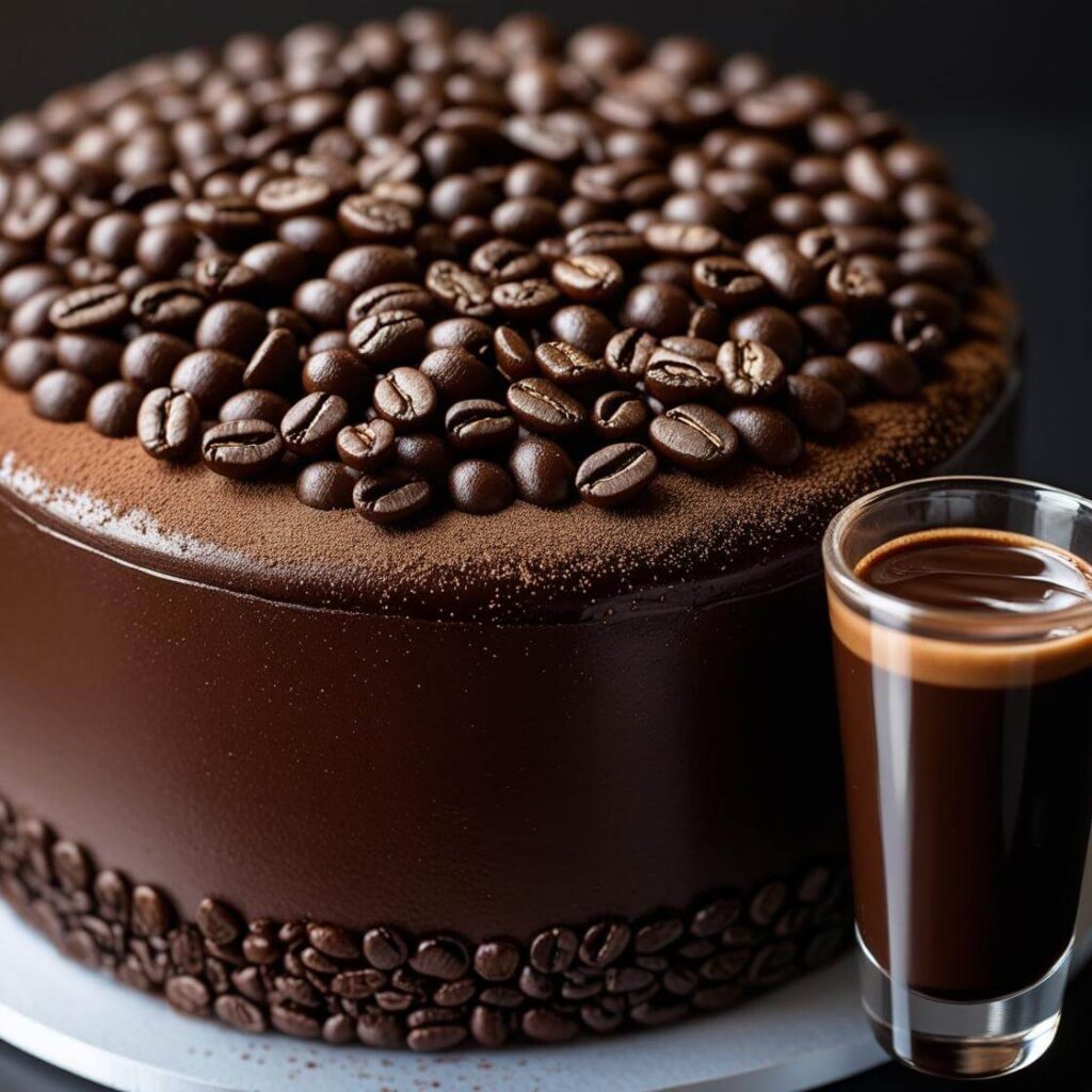 Coffee Bean Sprinkle Cake