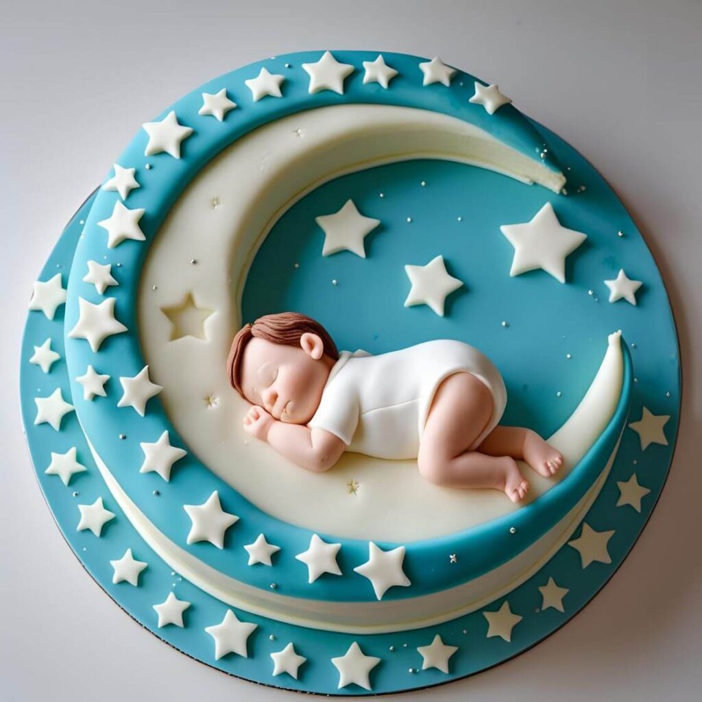 10 Adorably Cute Cake Designs You'll Want to Eat - But Not Share! 11 Cute Sleeping Baby Moon Cakes