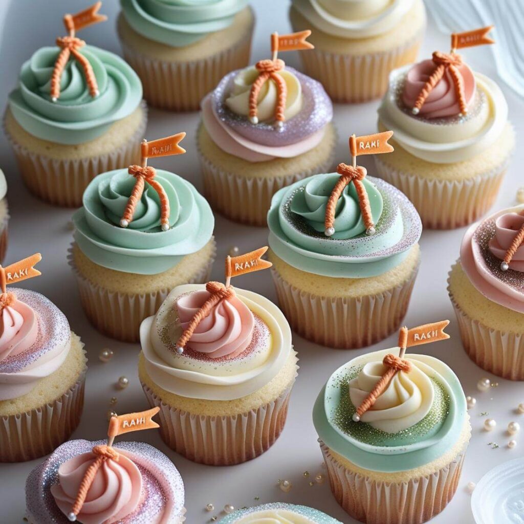 10 Stunning Raksha Bandhan Cake Designs to Celebrate the Bond of Love 9 DIY Rakhi Cupcakes
