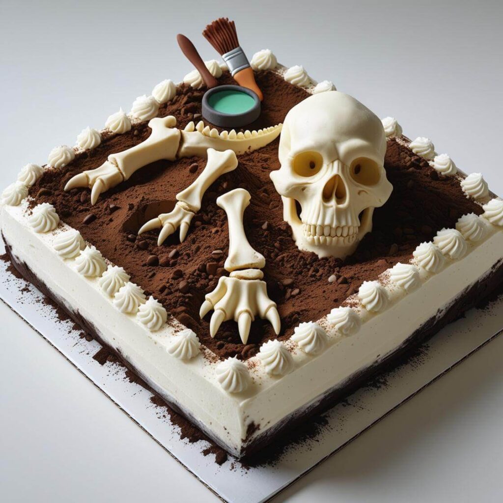 10 Unique Dinosaur Cake Designs for a Roaring Good Time 6 Dinosaur Fossil Cake