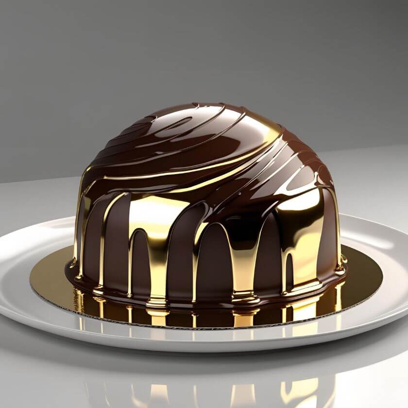 10 Stunning Chocolate Truffle Cake Designs to Satisfy Your Sweet Cravings 5 Dome Mirror Glaze Truffle Cake
