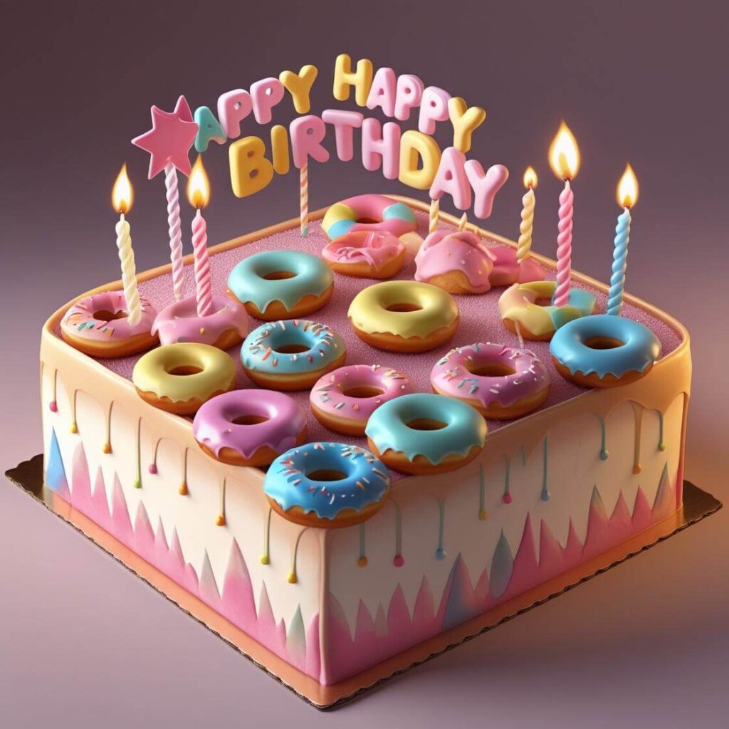 10 Popular Donut Cake Design Ideas for Every Occasion 5 Donut Themed Birthday Cake