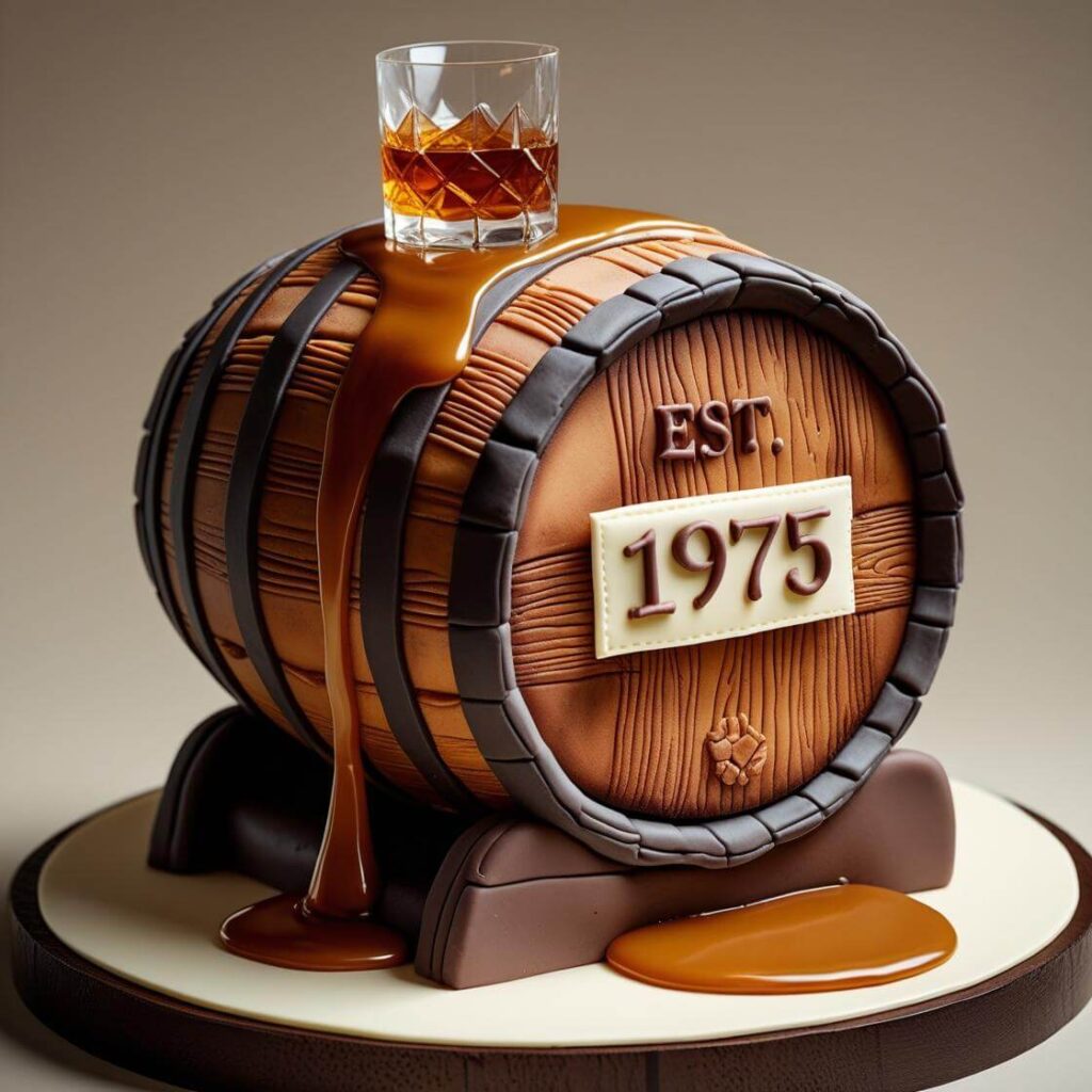 Drink Barrel Cake for 50th Birthday