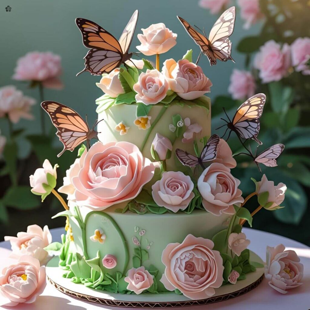 10 Stunning Butterfly Cake Toppers Designs to Elevate Your Desserts 5 Floral Butterfly Toppers