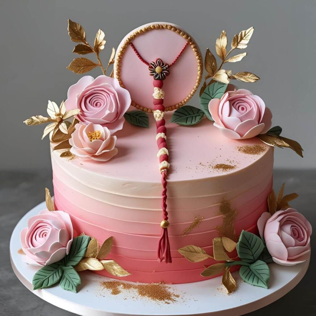 Floral Rakhi Cake