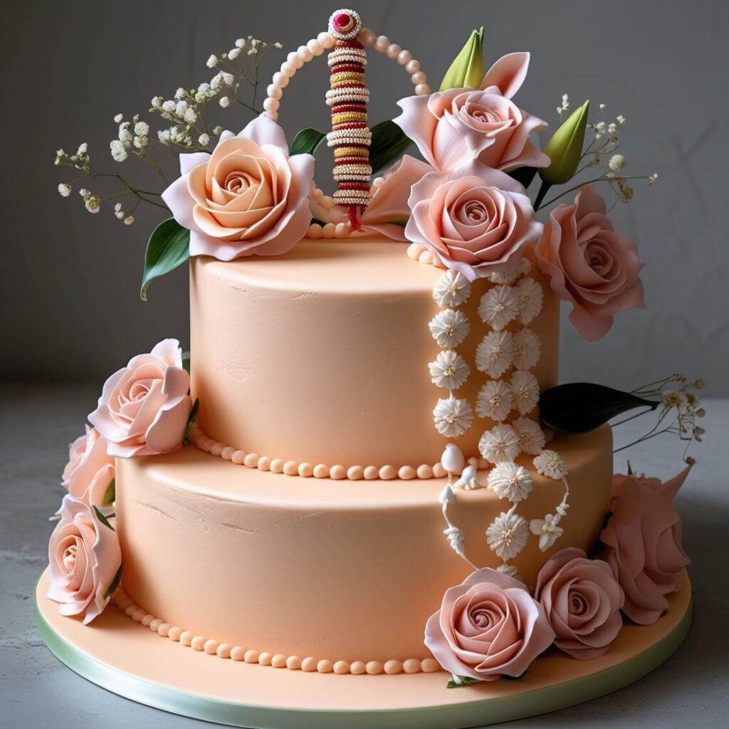 10 Stunning Raksha Bandhan Cake Designs to Celebrate the Bond of Love 4 Floral Rakhi Cake