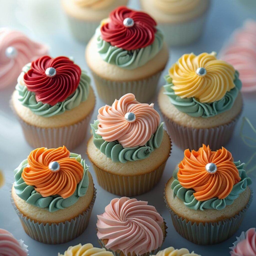 Floral Rakhi Cupcakes