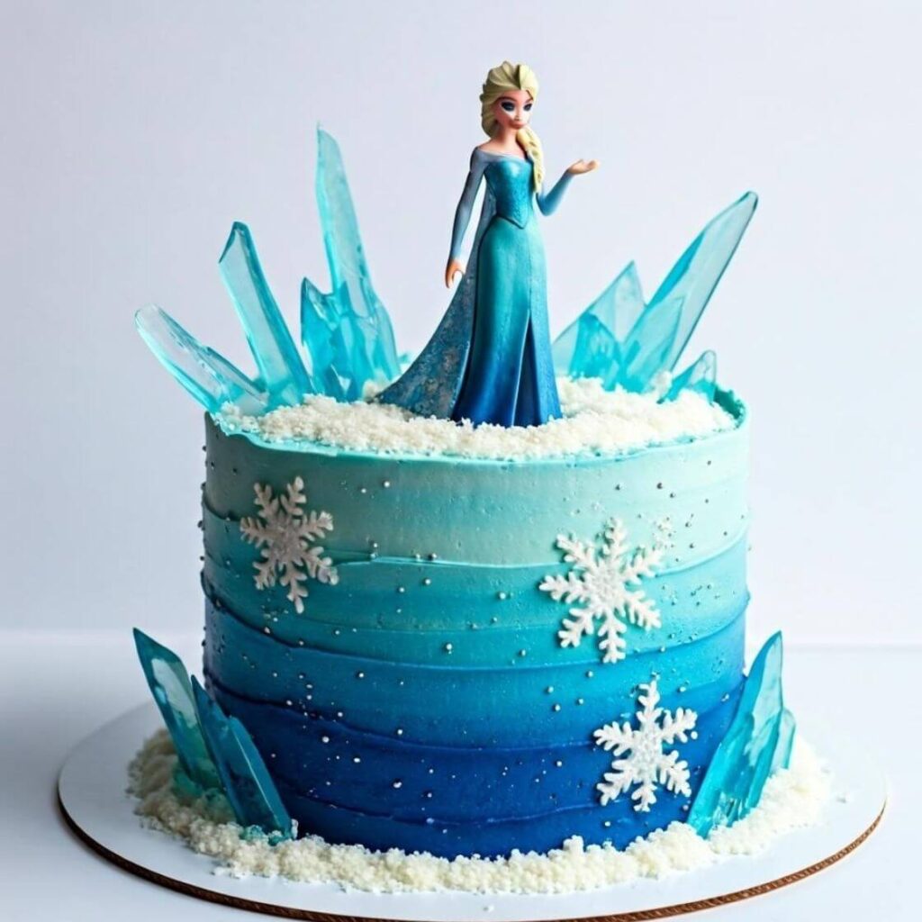 10 Stunning Princess Cake Design Ideas for a Magical Celebration 4 Frozen-Inspired Elsa Cake
