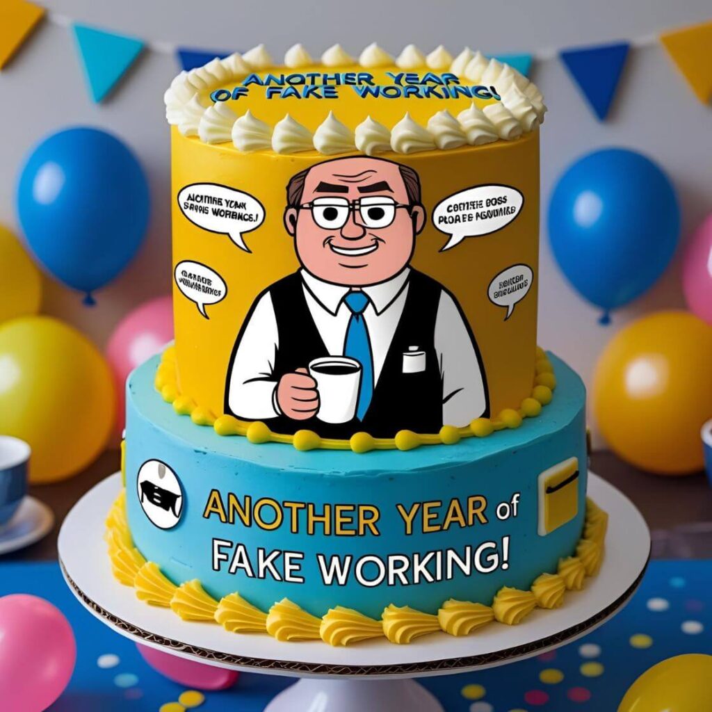 Funny Office Meme Cake