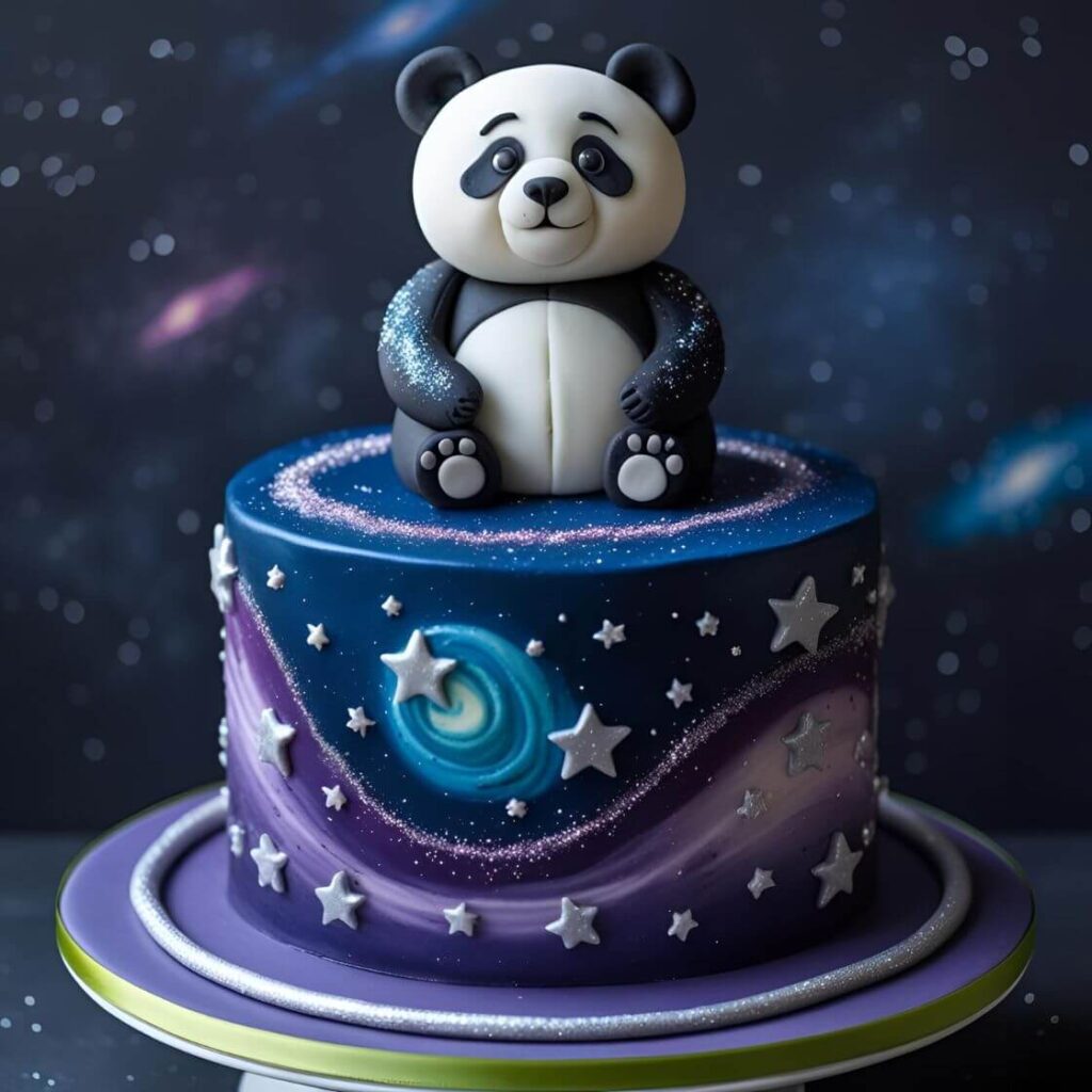 10 Popular Panda Cake Designs which is trending in 2025 11 Galaxy Panda Cake