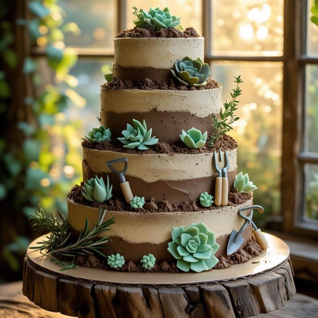10 Popular Cake Designs to Celebrate Your Mom 8 Garden-Themed Cake