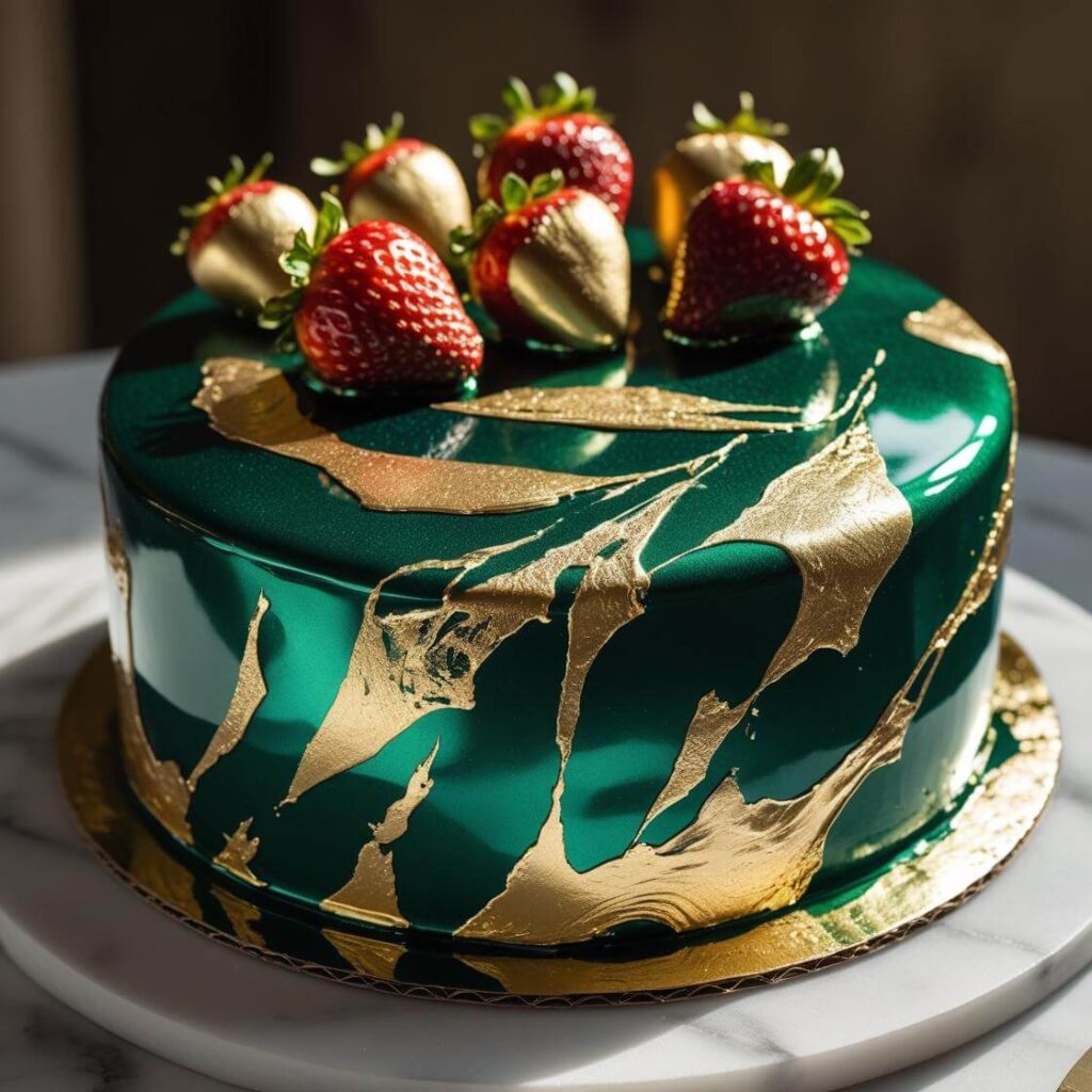 Glamorous Mirror Glaze Cake