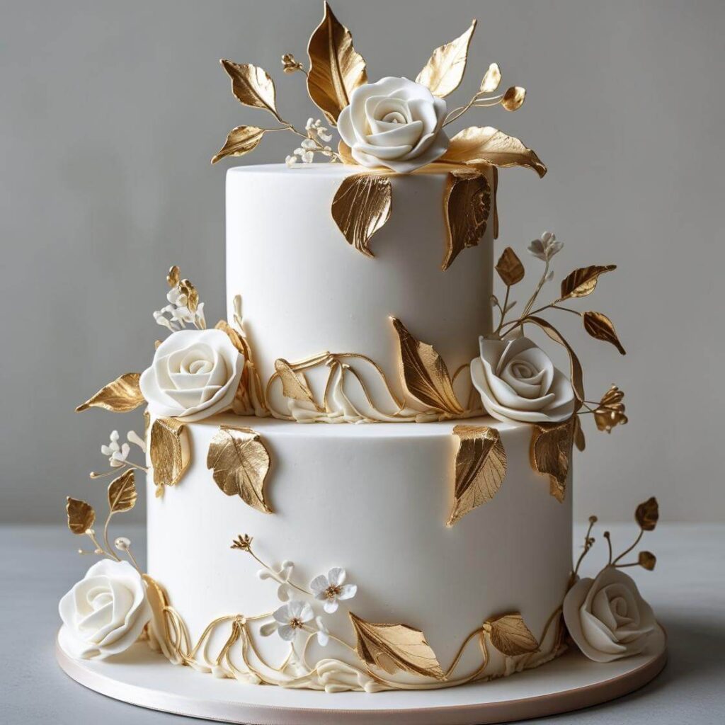 10 Magical Unicorn Cake Design Ideas to Wow Your Guests 8 Gold & White Elegant Unicorn Cake
