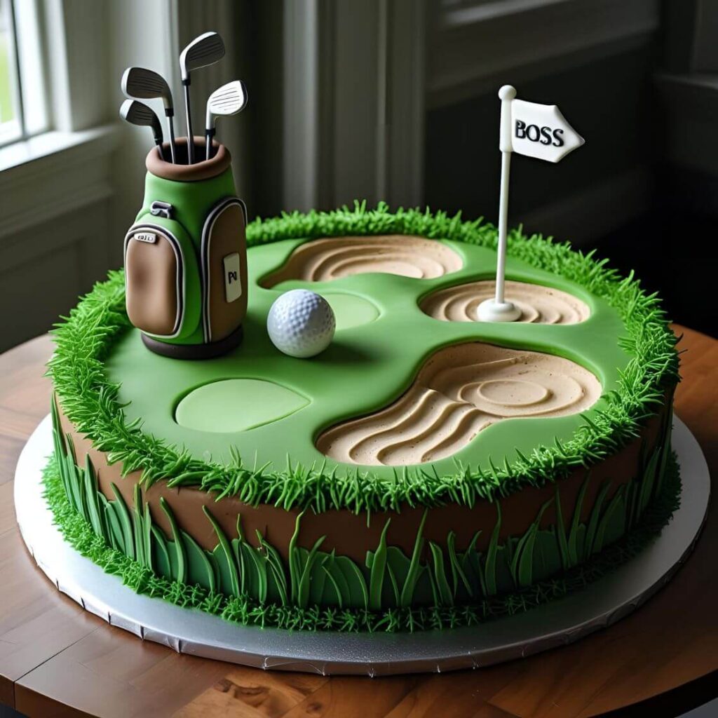 Golf-Themed Cake